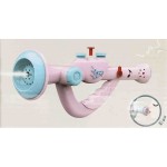 ΝΕΡΟΠΙΣΤΟΛΟ ΤΡΟΜΠΕΤΑ ΜΕ ΗΧΟ ΓΑΛΑΖΙΟ-ΡΟΖ 24CM 20182-67